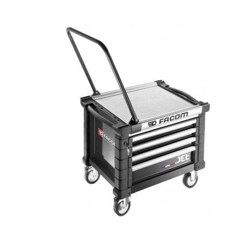 Facom – Chariot à outils 4 tiroirs – Servante roulante 814mm x 580mm – Charge maximale 300kg – Idéal pour ateliers professionnels (1/2)