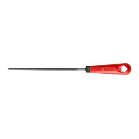 Facom – Lime d'atelier ronde 200 mm – Type batarde pour acier et plastique dur – Manche ergonomique en plastique résistant aux solvants (1/4)