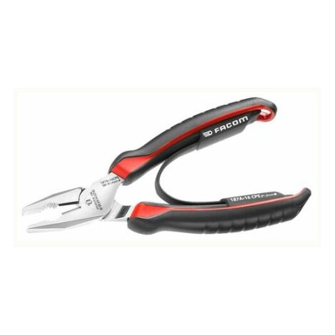 Facom – Pince universelle 165 mm – Acier Chrome Molybdène Vanadium – Capacité de coupe 200 kg/mm² – Ergonomique avec ressort de rappel