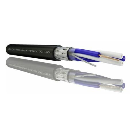 Câble Blindé Belden 4 Conducteurs - 18 AWG - Longueur 25 Pieds - Bleu