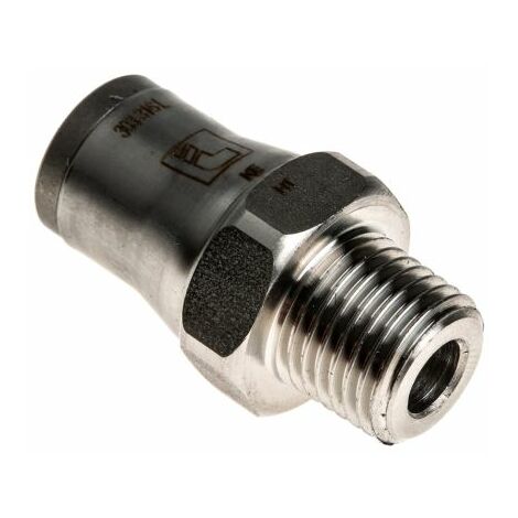 Raccord fileté en acier inoxydable, adaptateur, filetage JIC mâle 7/16