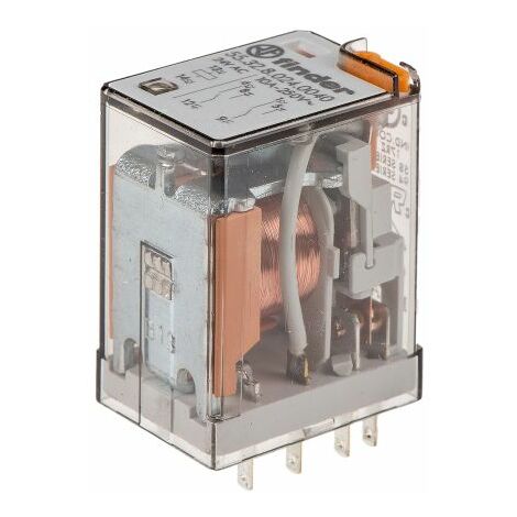 Finder 55 Series Relais de puissance 2 RT, bobine 24V c.a. Enfichable 1.5W ( Prix pour 1 ) (1/6)