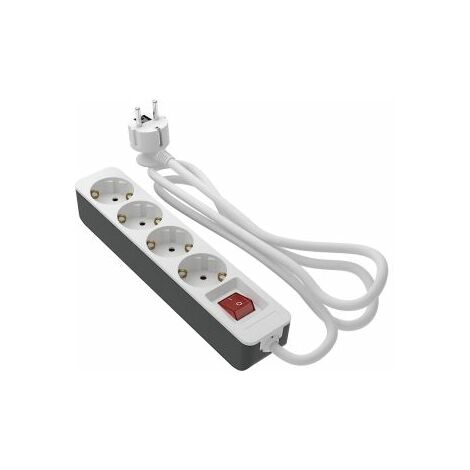 Rallonge 4 Prises PRO ELEC 1m Noir - Parfaite Pour Scène Et Studio