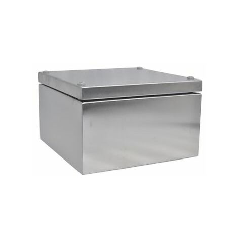 Boîtier RS PRO en Acier inoxydable 304 Acier dim. ext. 200 x 200 x 121mm, IK10, IP66 ( Prix pour 1 )