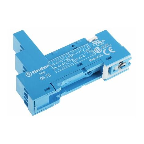 Support relais Finder série 95, 250V c.a., pour Relais séries 40.52, 40.61, 44.52, 44.62 et 40.51 ( Prix pour 1 )