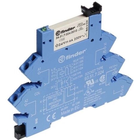 Relais d'interface 24V c.c., 1 RT, montage Rail DIN, série , 38 Series ( Prix pour 1 ) (1/3)