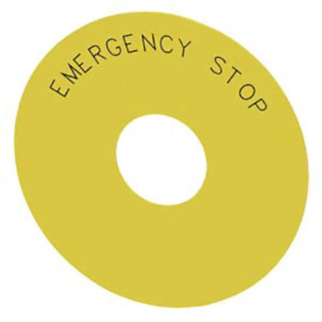 Plaque de soutien Siemens à utilisé avec Bouton-poussoir d'arrêt d'urgence à tête bombée ( Prix pour Paquet de 10 )