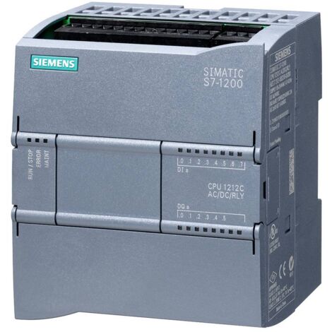 Unité centrale Siemens, série S7-1200, 8 (entrées numériques, 2 switchs comme entrées analogiques) entrées , 6 (sorties ( Prix pour 1 ) (1/2)