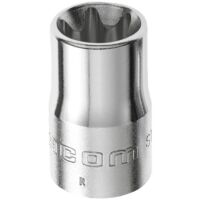 Facom – Douille Torx 10.95 mm – Entraînement 1/2' carré – Longueur 37 mm – Finition chromée pour durabilité – Compatible vis mâles Torx®