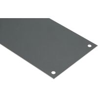 Plaque d'obturation en Aluminium, fixation Vis, Dimensions 300 x 75mm ( Prix pour 1 )