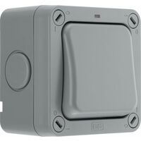 Interrupteur d'éclairage, série Storm IP66 Gris Storm ( Prix pour 1 )