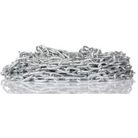 Chaîne En Acier Inoxydable Galvanisé 10 Mm - 2 Mètres, Robuste Antirouille Pour Portail, Clôture, Gym, Haltérophilie Et Ancrage