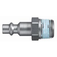 Raccord rapide pneumatique Legris, Filetage Mâle vers Mâle G 1/4 Mâle 1/2pouces Échange industriel, ISO 6150 B en Acier ( Prix pour 1 )