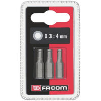 Embout de vissage Facom Hexagonal de Set de 3 embouts pièces , Six pans 4 ( Prix pour 1 )