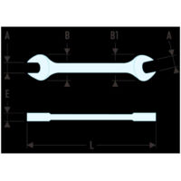 Clé à extrémité ouverte 7/8 x 15/16 pouce Facom ( Prix pour 1 )
