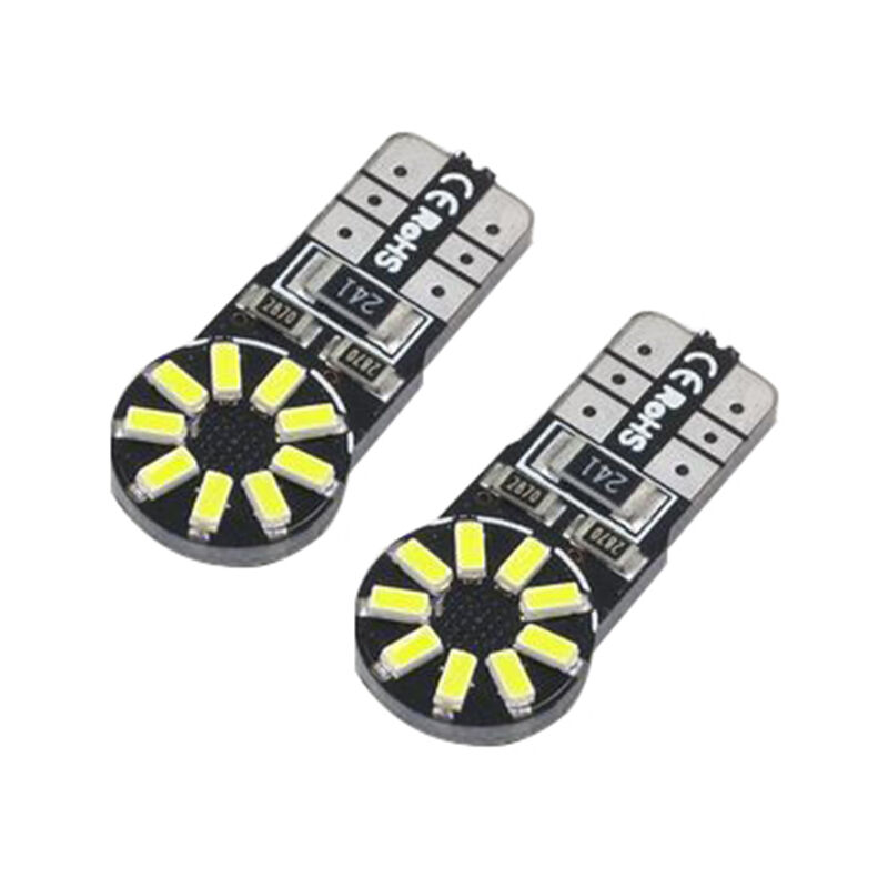 Coppia lampadine auto canbus T10 18 led smd luce fredda uso interno CA-02719