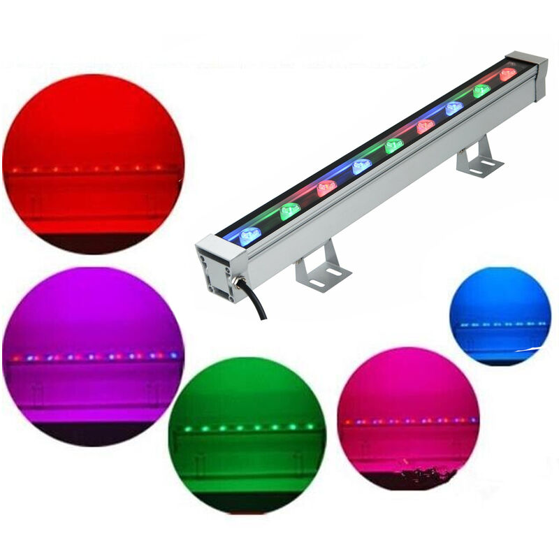 Barra Luce LED RGB 9W Plafoniera Soffitto Lampada Parete Wall Washer  Decorativo