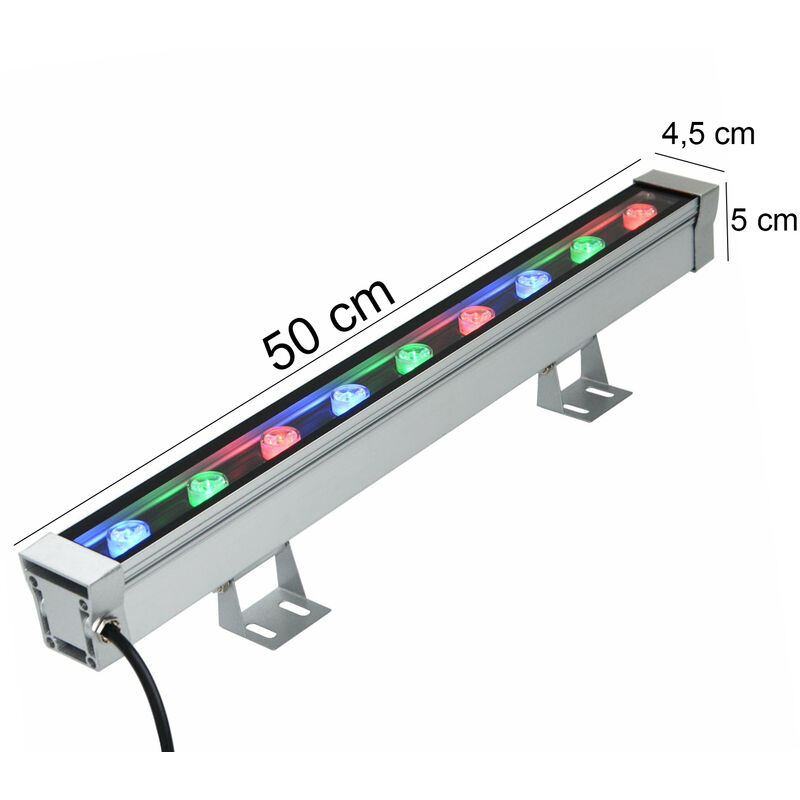 INDARUN 9W 700LM Wifi Spot Led Encastrable RGBWC(RGB+Blanc froid+Blanc chaud) Plafonnier Lampe, Bluetooth Mesh éclairage plafond encastré pour exposition, salon, cuisine, ktv, bars (10 Pieces