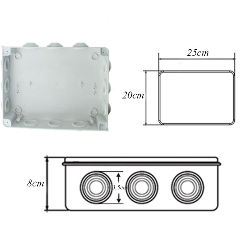 BES-32302 - Cassetta derivazione - beselettronica - Placca