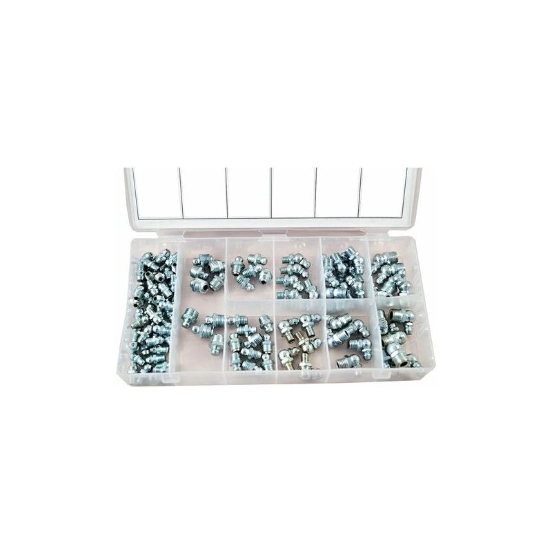 Kit 110 Ingrassatori Innesti Testine Angolari Diritta Per Officina Trattore Auto