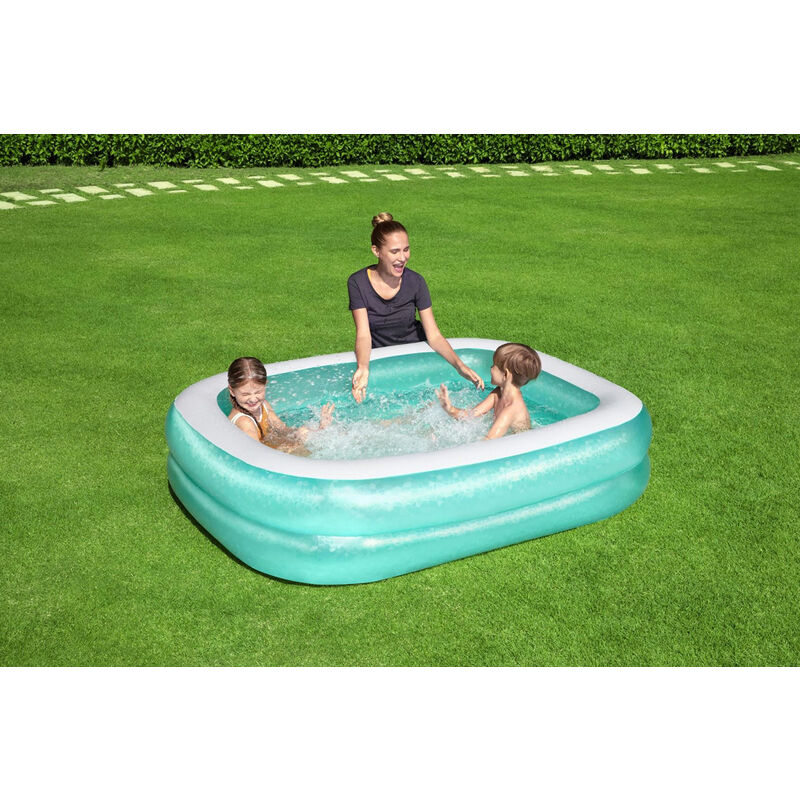 Piscina gonfiabile Family Rettangolare A 2 Anelli Cm 201X150X51