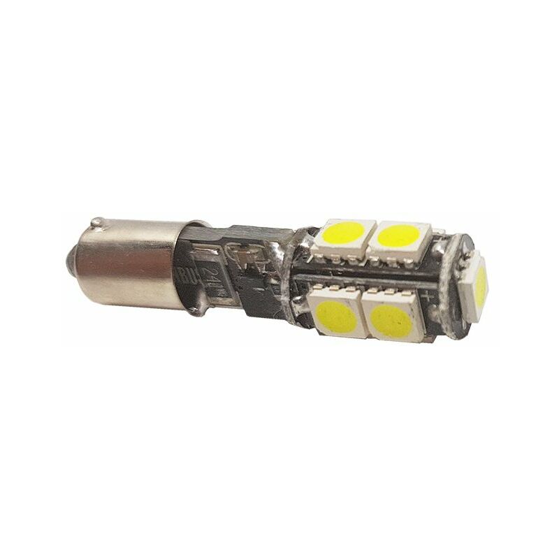 Coppia lampadine per auto 9 LED SMD T4 12V luce fredda canbus anti errore