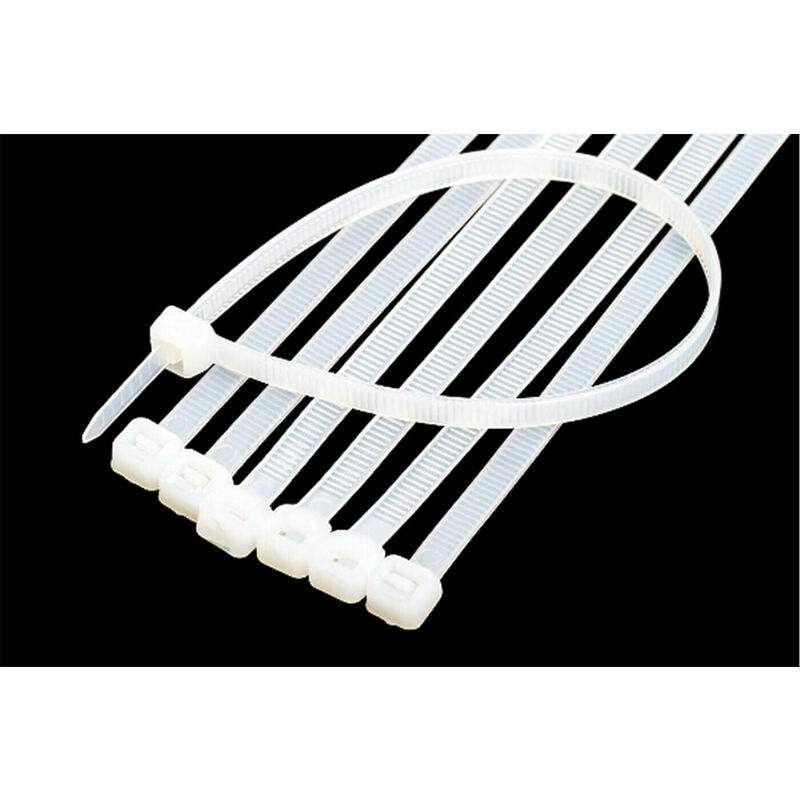 Fascette multiuso fascetta di fissaggio stringenti nylon 2.5 x 200 mm 100 pz