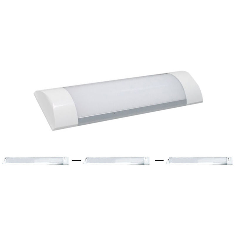 Lampada Led 33 W barra snodabile a soffitto plafoniera diffusore in  acrilico bianco uso studio