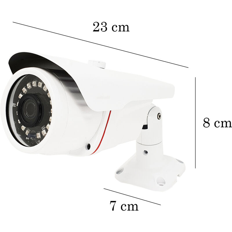 Telecamera di sorveglianza panoramica a doppio obiettivo 1080P + 1080P Full HD a 360°, 2MP+2MP