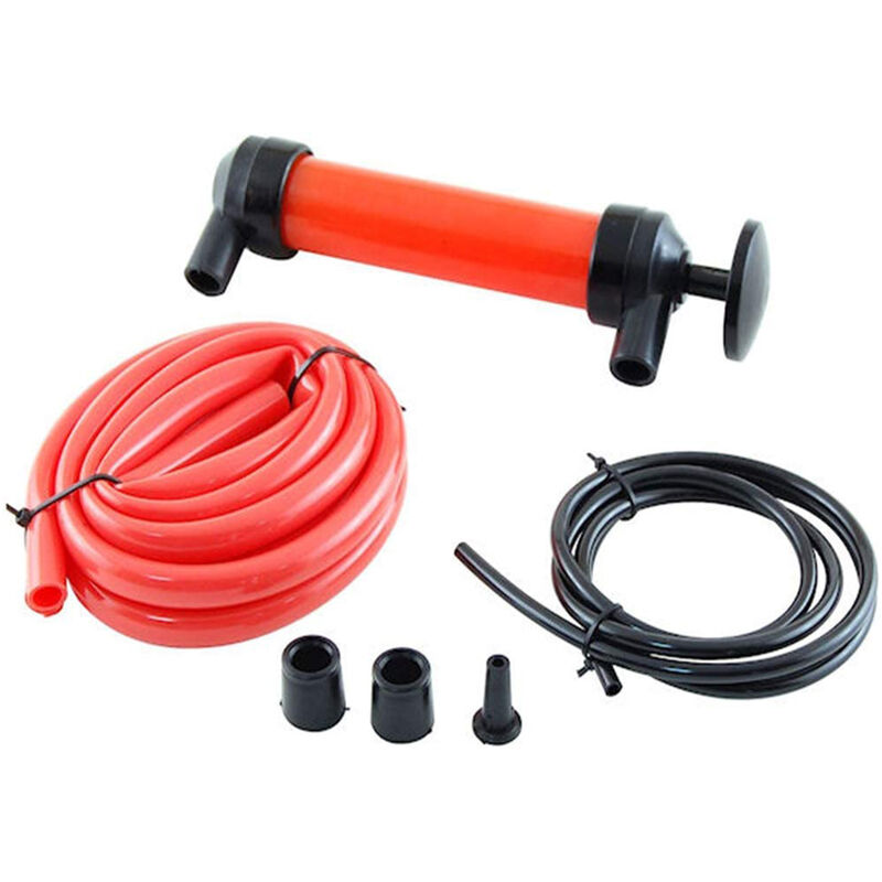 Kit Pompa di Trasferimento Sifone Manuale Auto Tubo Travaso Carburante  Gasolio