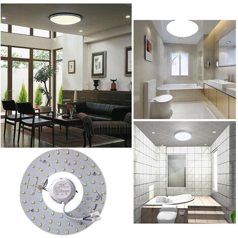 Plafone LED Da Soffitto Tecnolux Euro – Tondo 390mm 24W 2100 Lumen – Luce Fredda 220-240V – Per Soggiorno, Camera, Garage – Certificato CE, RoHS
