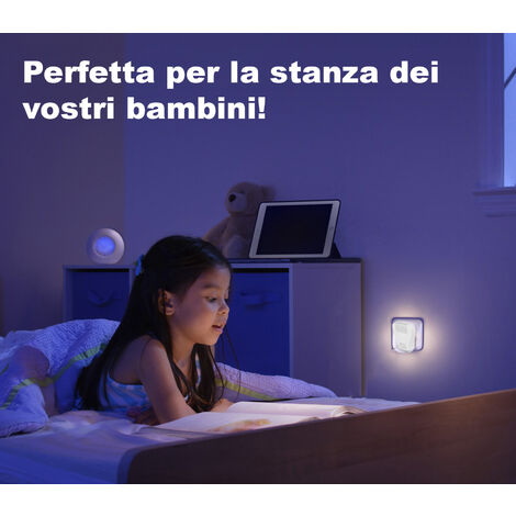 Luce LED Notturna 1W Luce Naturale Interruttore Presa TE-B0588