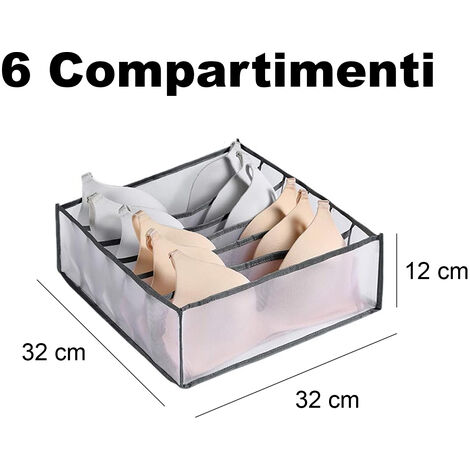 Kitsure Set 5 Cassetti In Plastica Impilabili E Pieghevoli – 41,8x32,2x16,2 Cm, Con Apertura Estraibile, Per Armadio, Camera E Lavanderia