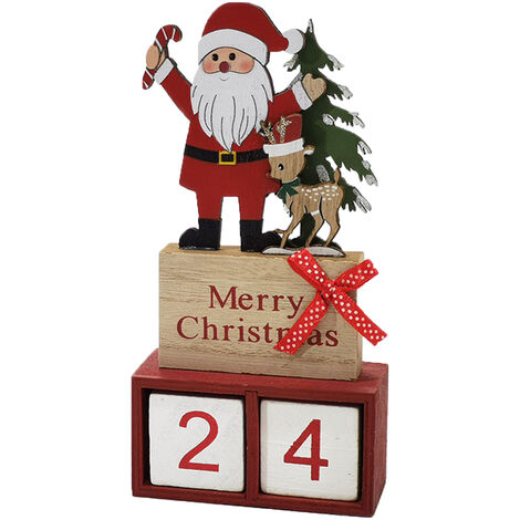 Calendario Natalizio Natale in Legno Decorazione Avvento 434413 (1/5)