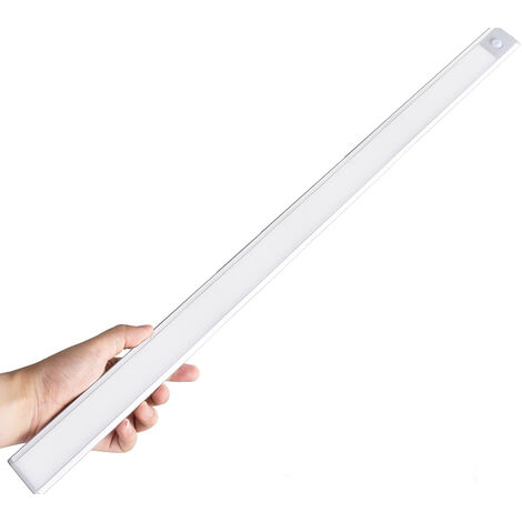 Luce Led Sottopensile Sensore Movimento Luce Fredda Ricaricabile Adesiva 38 cm
