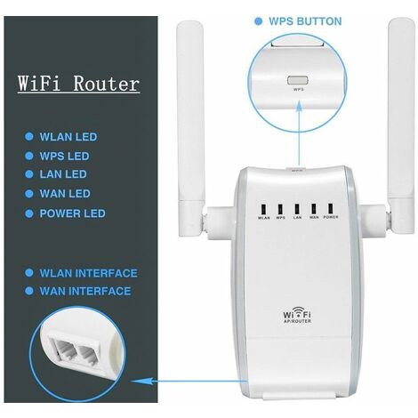 Router e ripetitore wi-fi 300Mbps amplificatore segnale wireless 802.11n ref:U5 