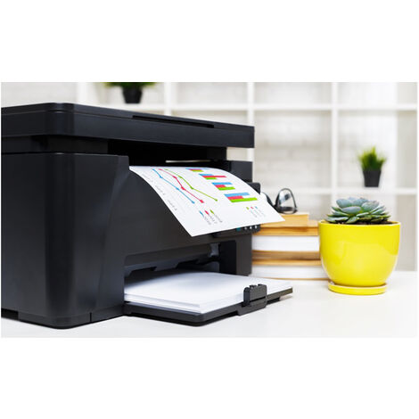 Pacco 5 risme fogli A4 carta per stampante fotocopie risma 500 fogli 80g