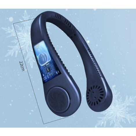 SZSMD, ventilatore portatile da collo, ventilatore portatile per attività all'aperto, mini ventilatore ricaricabile USB con 3 velocità regolabili, ventilatore indossabile per corsa, campeggio