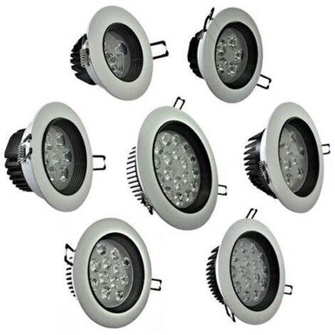 Faretto led incasso rotondo controssoffitatura freddo 3w 5w 9w 18w bianco