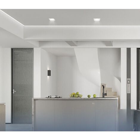 PATIKIL Piastra Copertura Soffitto In Metallo Bianco Opaco – Per Fori Da 55-70 Mm – Con Molle Clip, Faretto O Scatola Elettrica