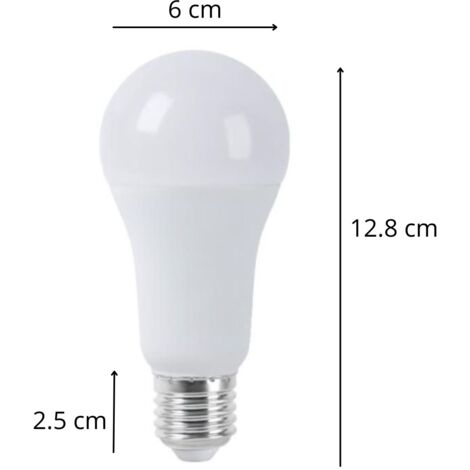 2 Lampade LED E27 Con Sensore Movimento - 12W, 1160 Lumen, Bianco