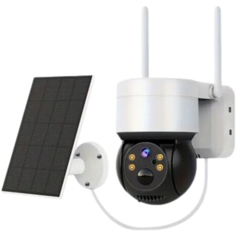 Telecamera Videosorveglianza Pannello Solare WIFI Sicurezza Allarme Senza Fili