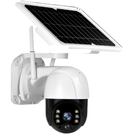 Telecamera Videosorveglianza 4G Camera 3.6mm Pannello Solare Sicurezza Allarme