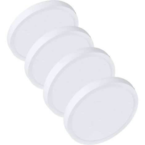 Plafoniera LED Soffitto 18W Rotonda 20cm Luce Naturale - Set da 4 Pezzi (1/5)