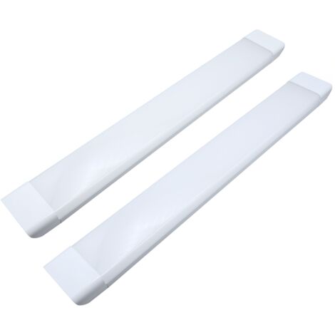 Plafoniera LED Soffitto 120 cm Luce Fredda 72W Barra Lineare - Set da 2 Pezzi (1/5)