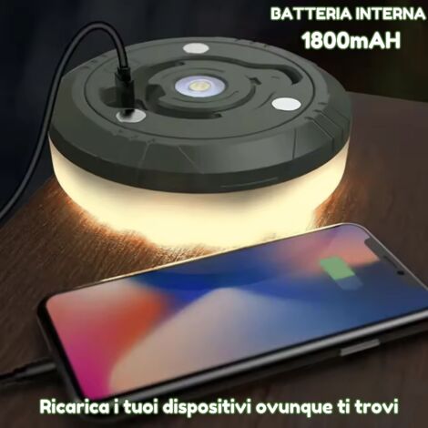 IP66 portatile LED luce solare impermeabile ricarica esterna per campeggio escur