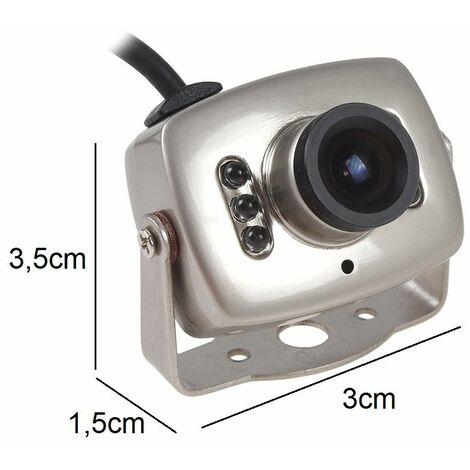 Mini Telecamera Videosorveglianza Microfono Infrarossi 6 LED Sicurezza  Interna
