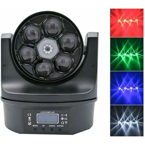 Proiettore Rgb Faro X W Led Centrale Testa Mobile Rotante Effetti