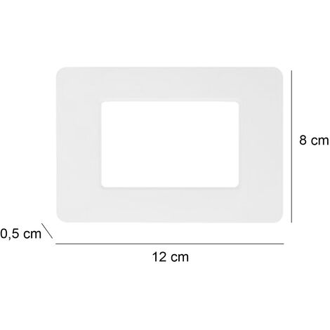 PLACCA BIANCA 3 MODULI COMPATIBILE CON VIMAR PLANA - Hobby House Pro