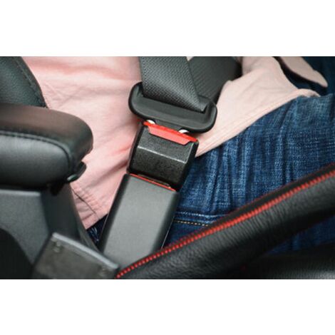 Gancio cintura di sicurezza auto stop bip nero fibbia universale blocca  allarme
